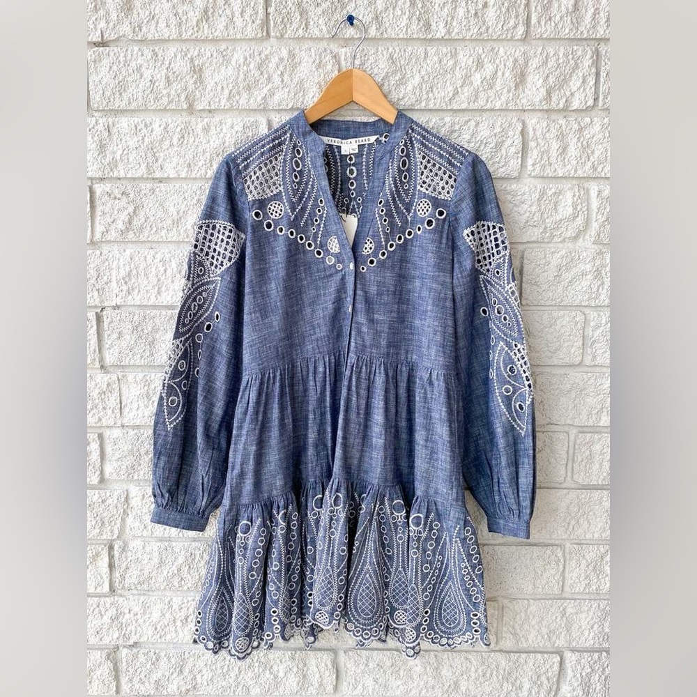 Veronica Beard chambray mini dress